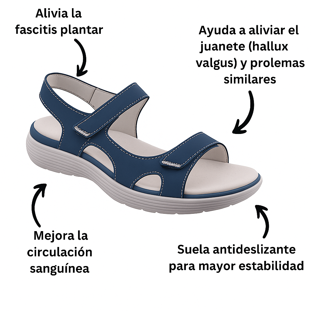 Martha™ | Sandalias Ortopédicas de Cuero