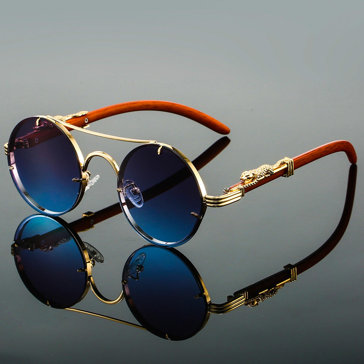 Saventi - Gafas de Sol Estilo Retro