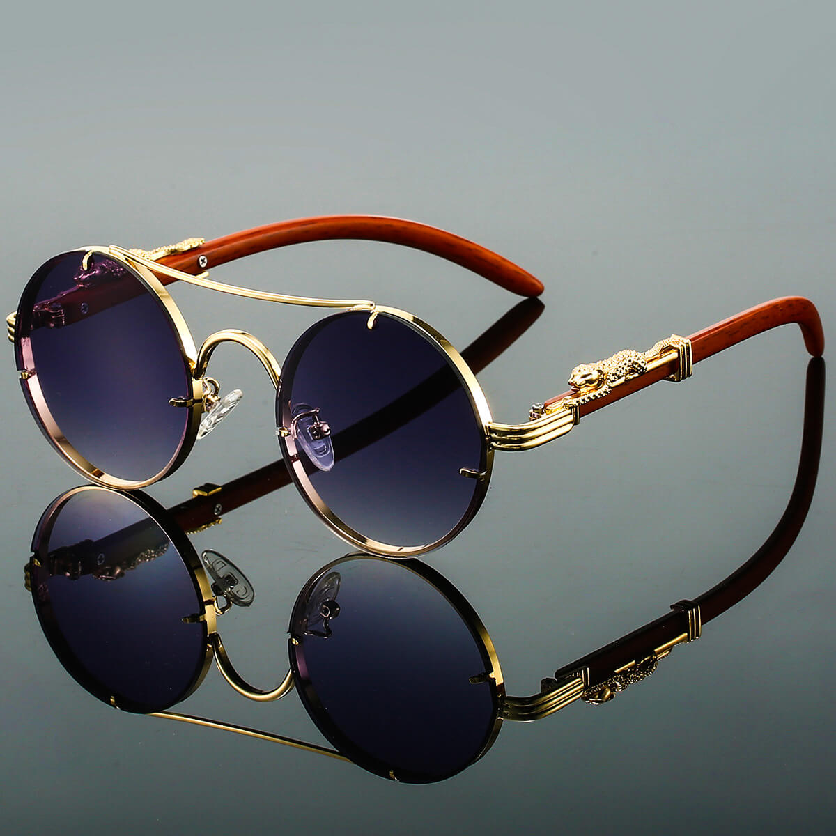 Saventi - Gafas de Sol Estilo Retro