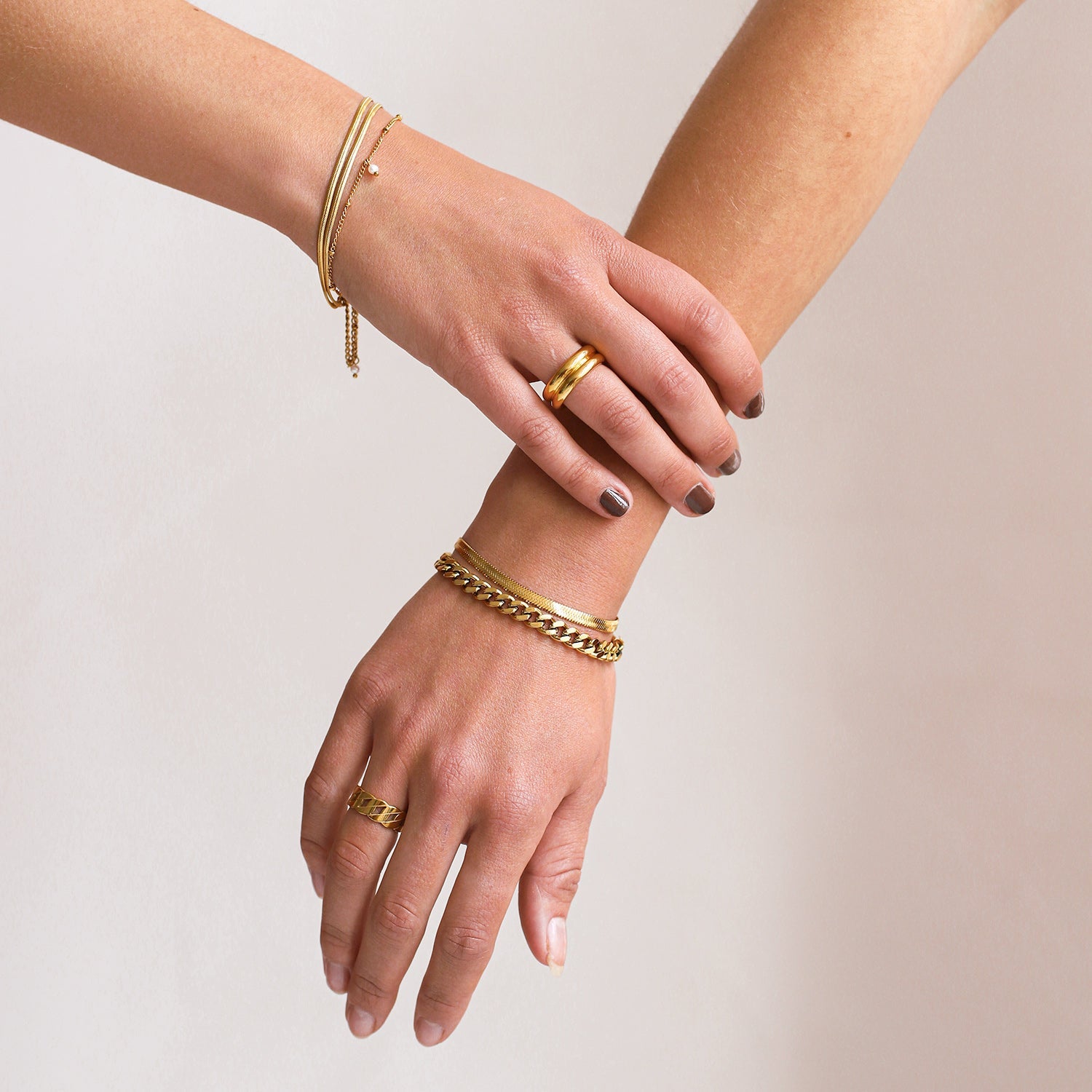 Pulsera cadena plana