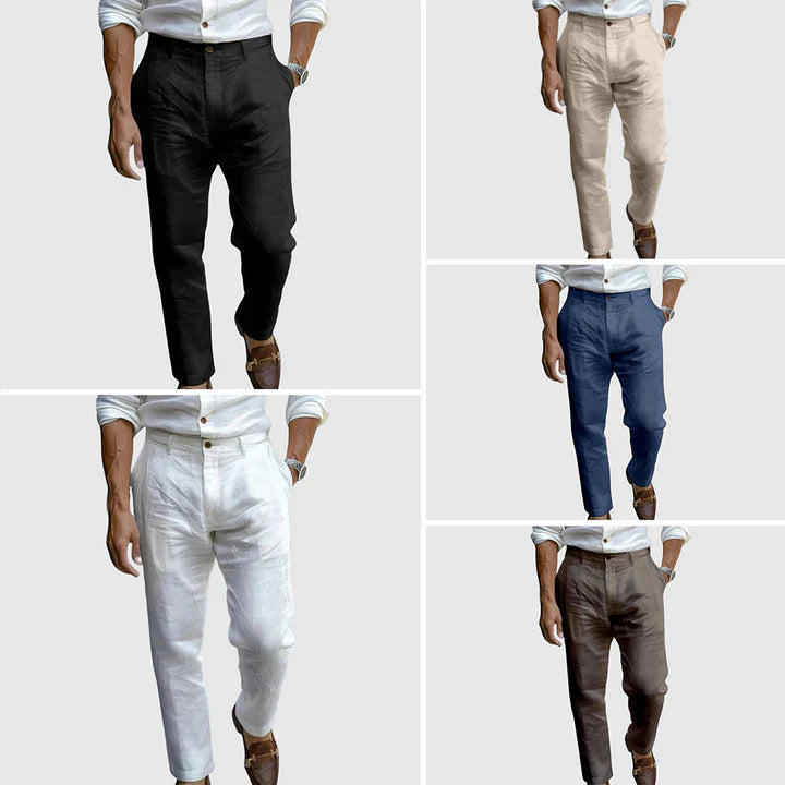 Pantalones de lino Mykonos