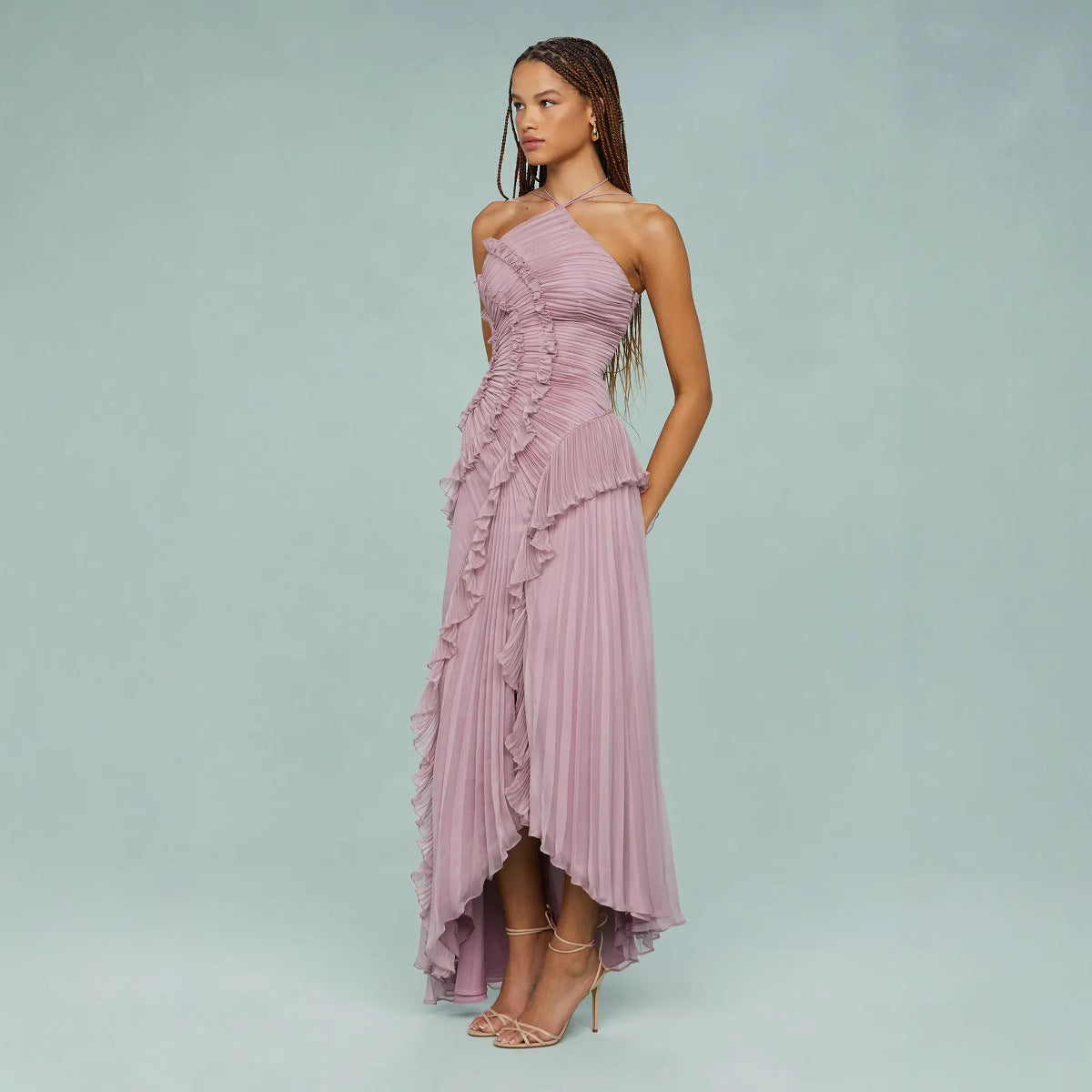 Vestido de Lila Susurrante