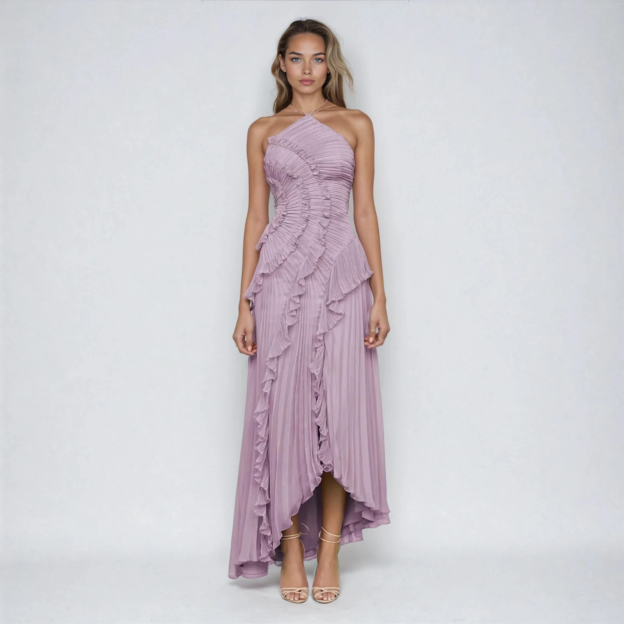 Vestido de Lila Susurrante