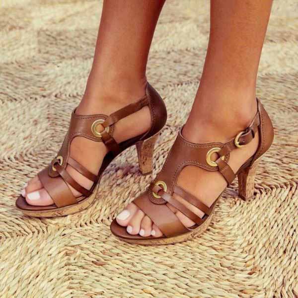 Sandalias con tacón
