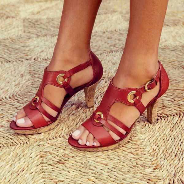 Sandalias con tacón