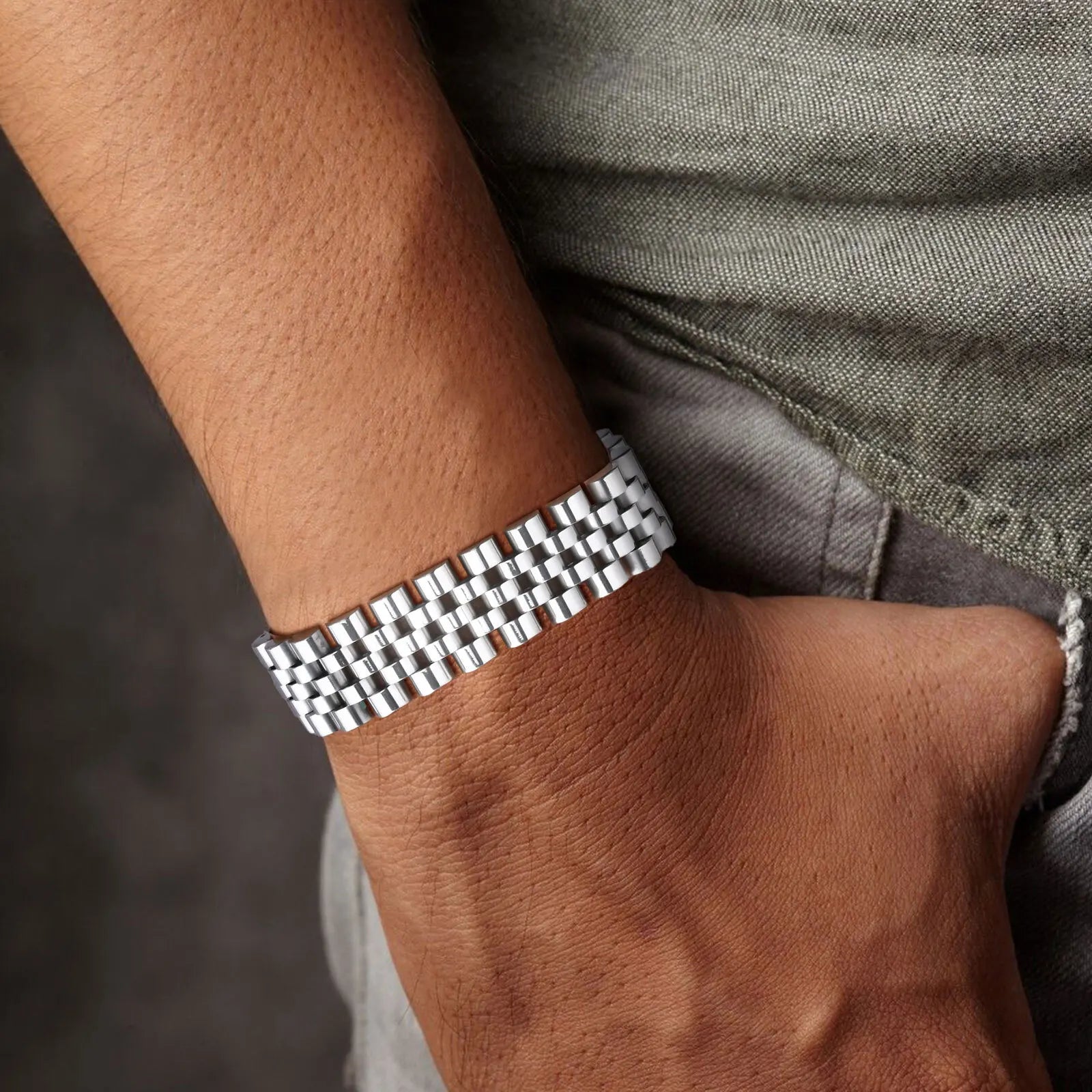 Pulsera President 15mm Acero Inoxidable