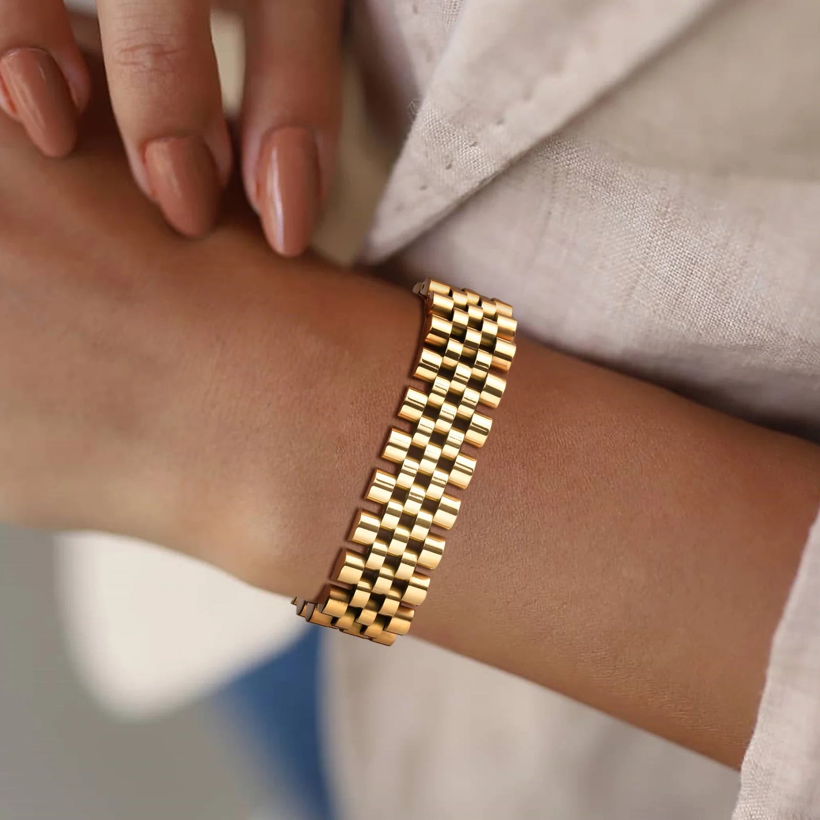 Pulsera President 15mm Acero Inoxidable