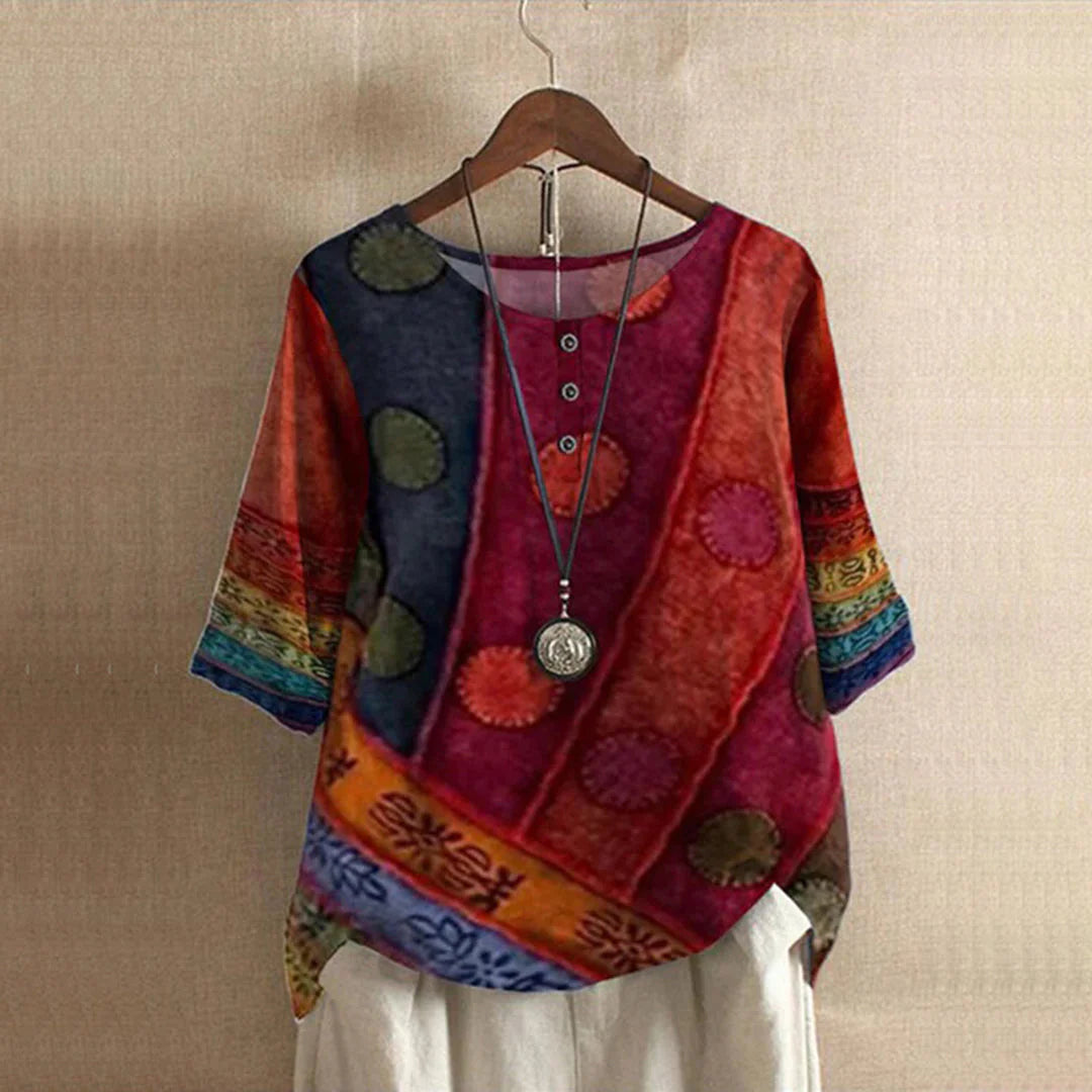 Teresa | Blusa Bohemia Colorida