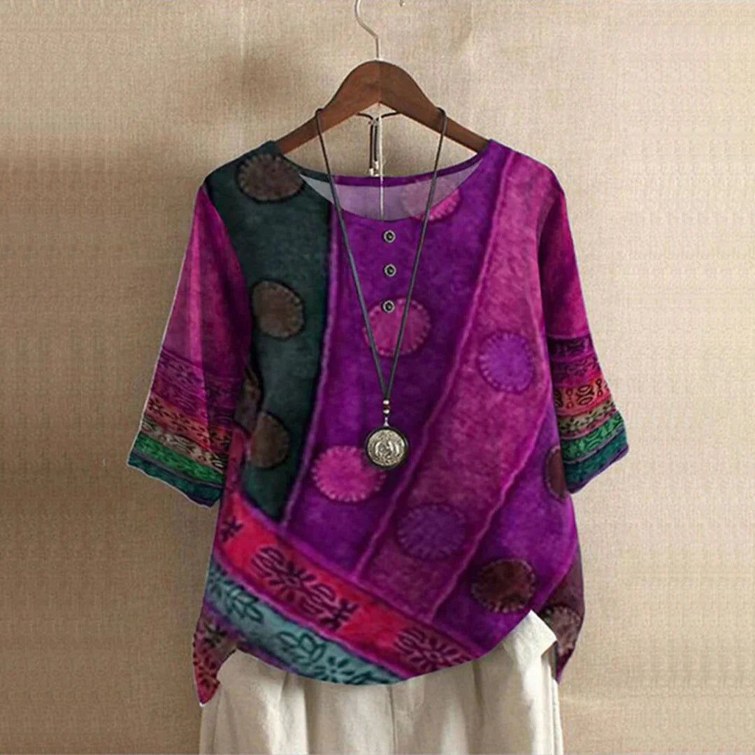 Teresa | Blusa Bohemia Colorida