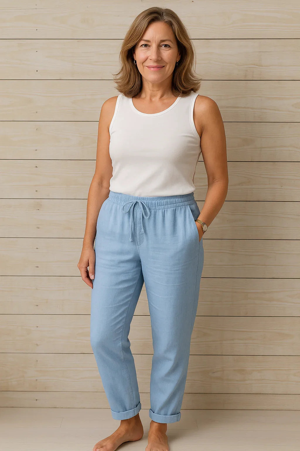 Luci | Pantalón Casual con Cordón - ¡Dos por uno!