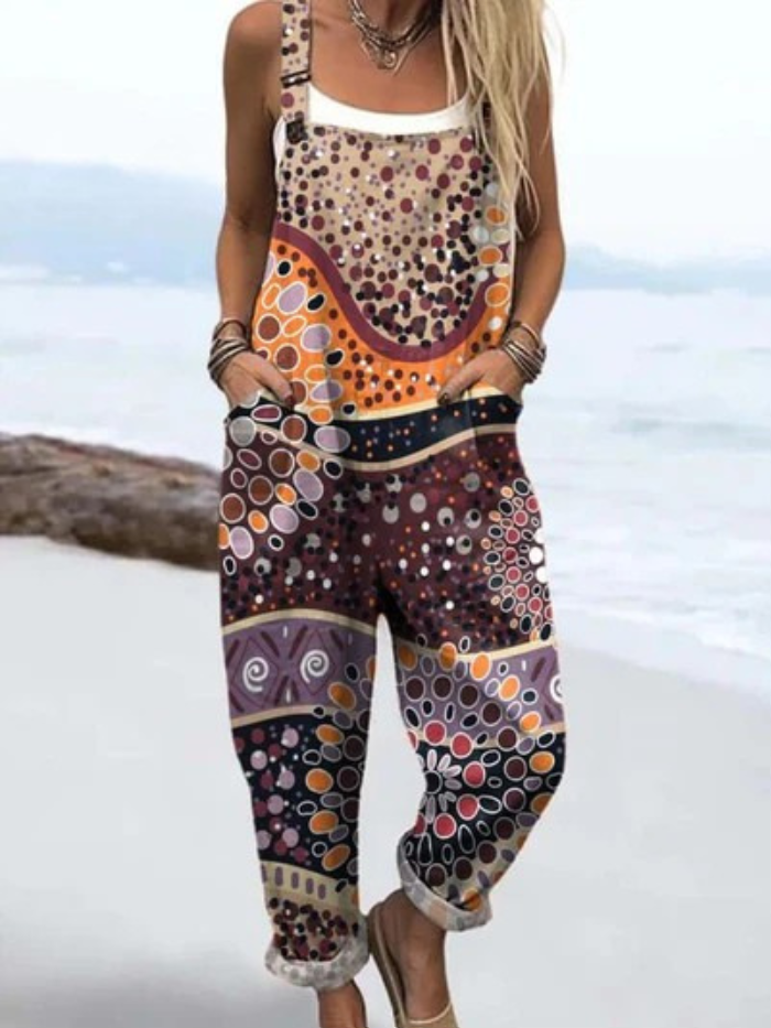 Valeria | Pantalón Salopette Vintage Artístico