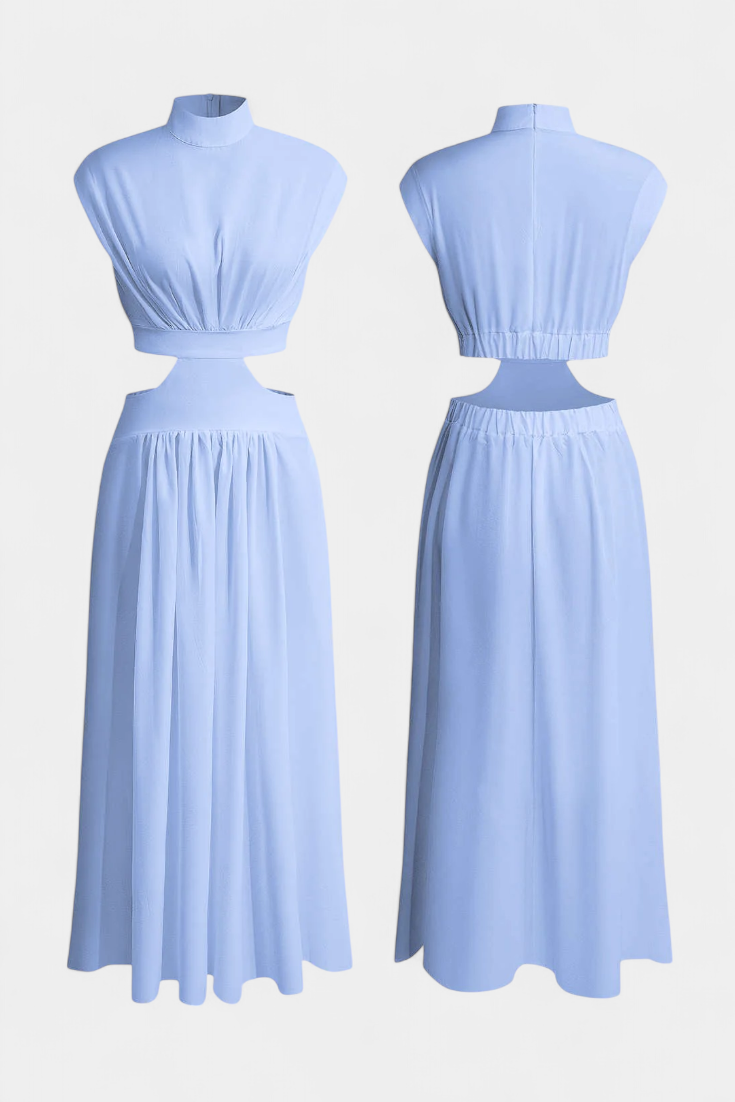 Conjunto de Vestido con Abertura Lateral