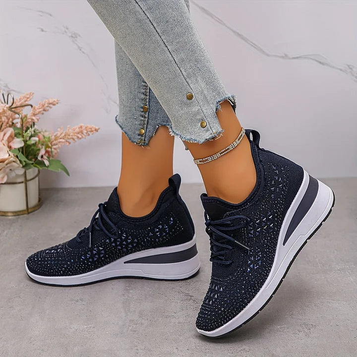Laura | Zapatillas ortopédicas con cristales brillantes