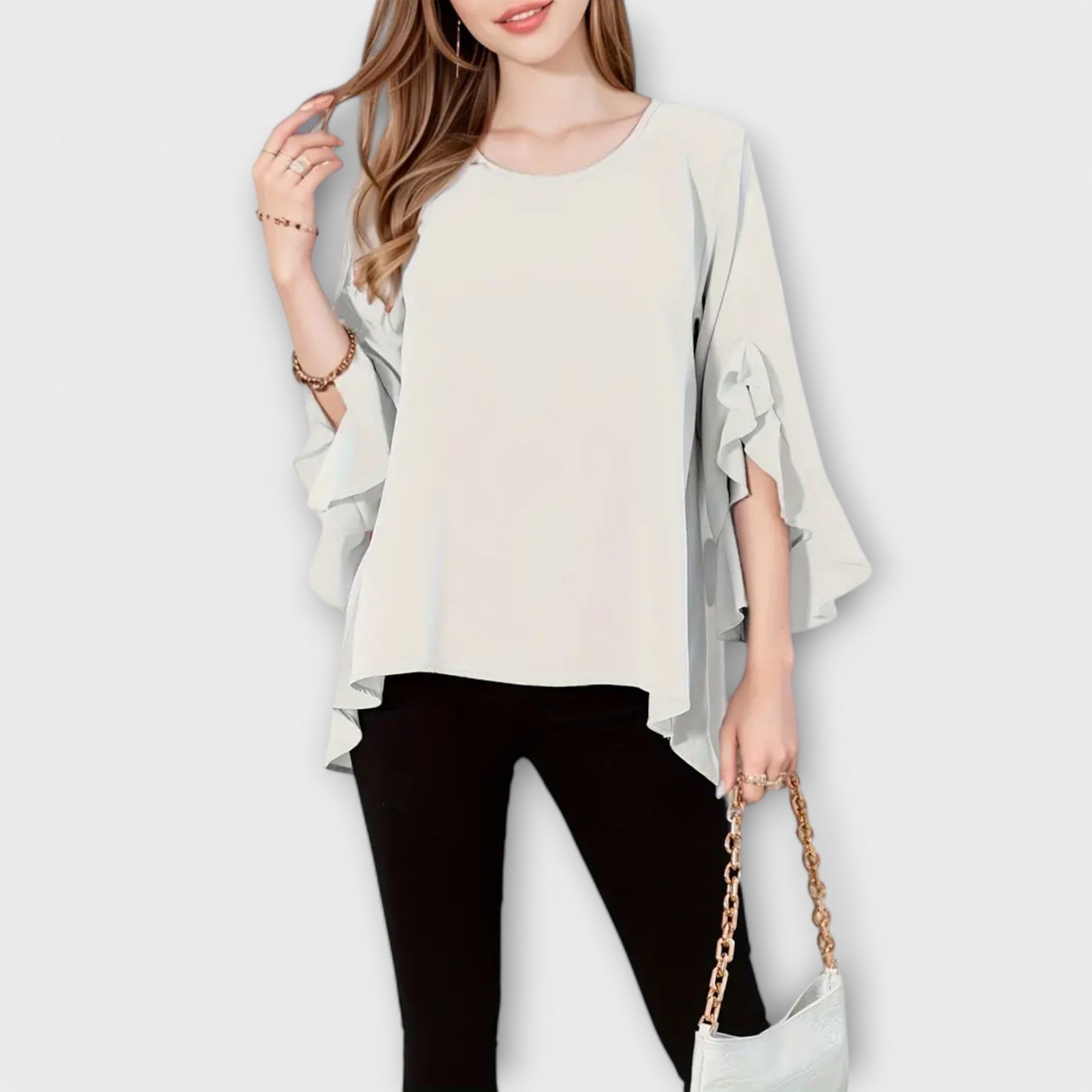 La Blusa Perfecta para la Primavera con Escote Redondo