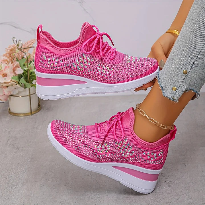 Laura | Zapatillas ortopédicas con cristales brillantes