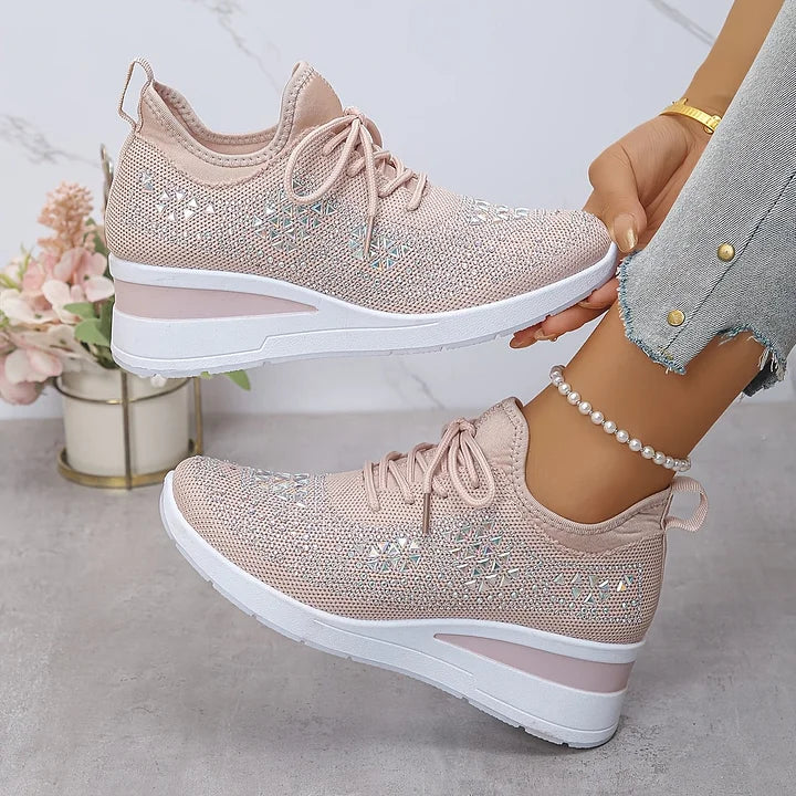 Laura | Zapatillas ortopédicas con cristales brillantes