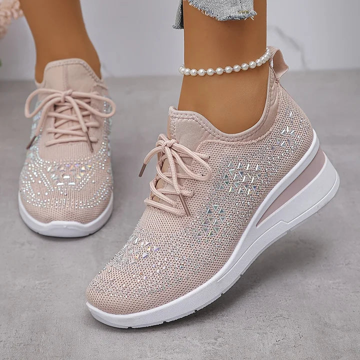 Laura | Zapatillas ortopédicas con cristales brillantes