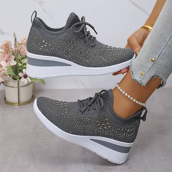 Laura | Zapatillas ortopédicas con cristales brillantes