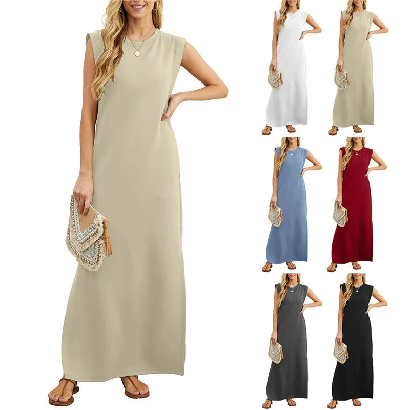 Vestido elegante fluido sin arrugas