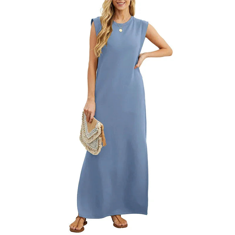Vestido elegante fluido sin arrugas