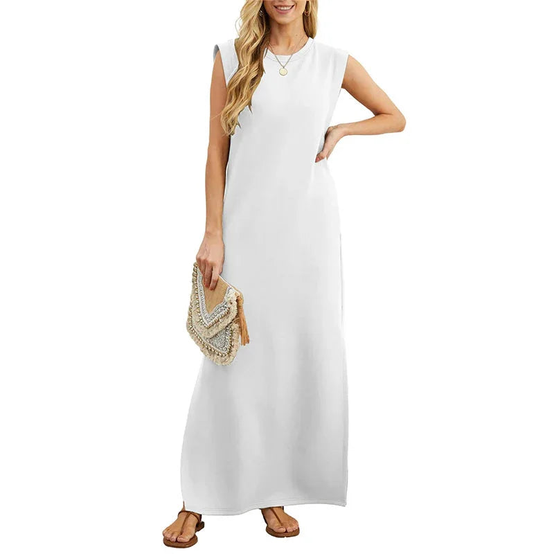 Vestido elegante fluido sin arrugas