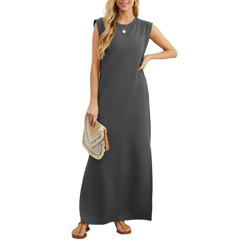 Vestido elegante fluido sin arrugas
