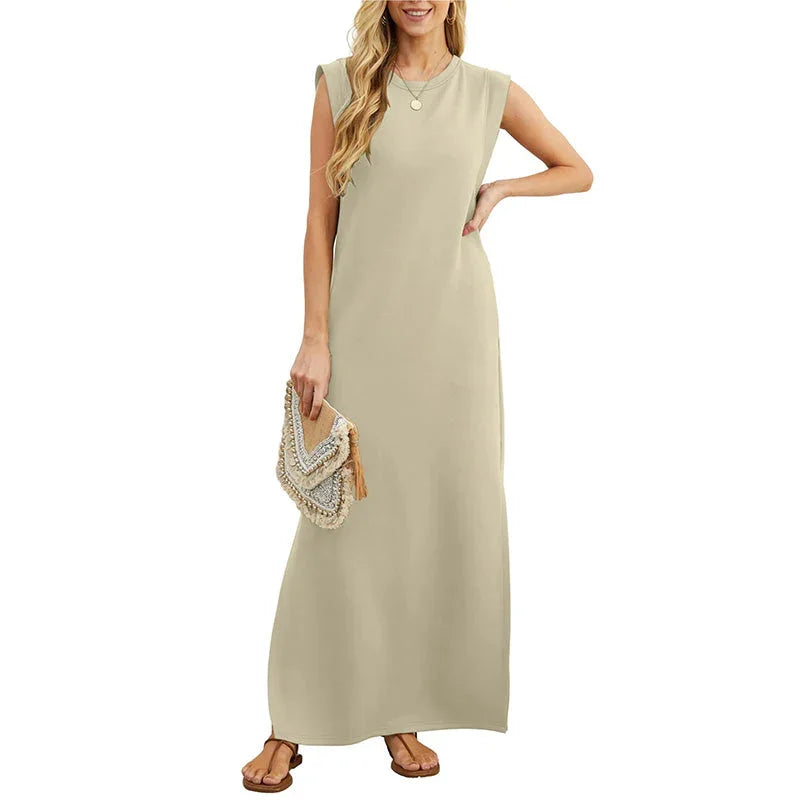Vestido elegante fluido sin arrugas